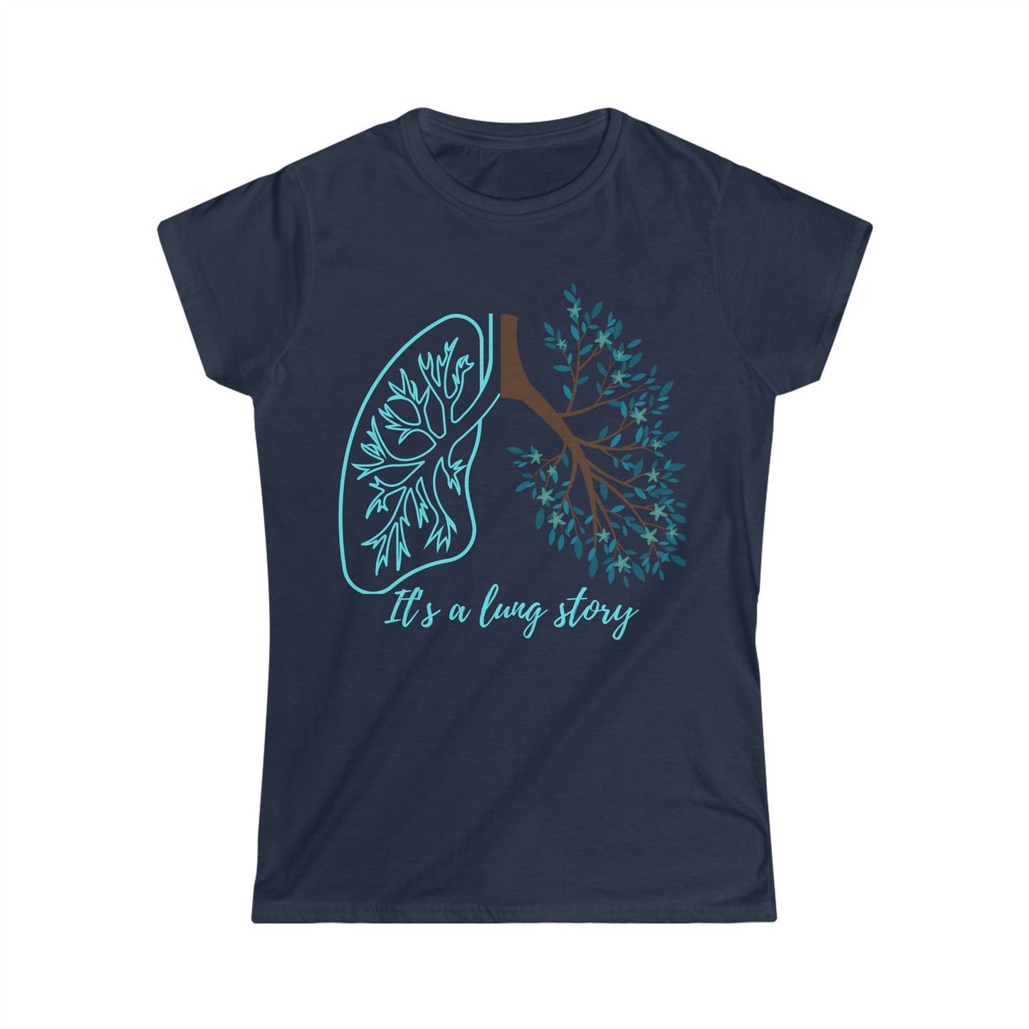 Lung Cancer T-shirt (Blue) - House of VV