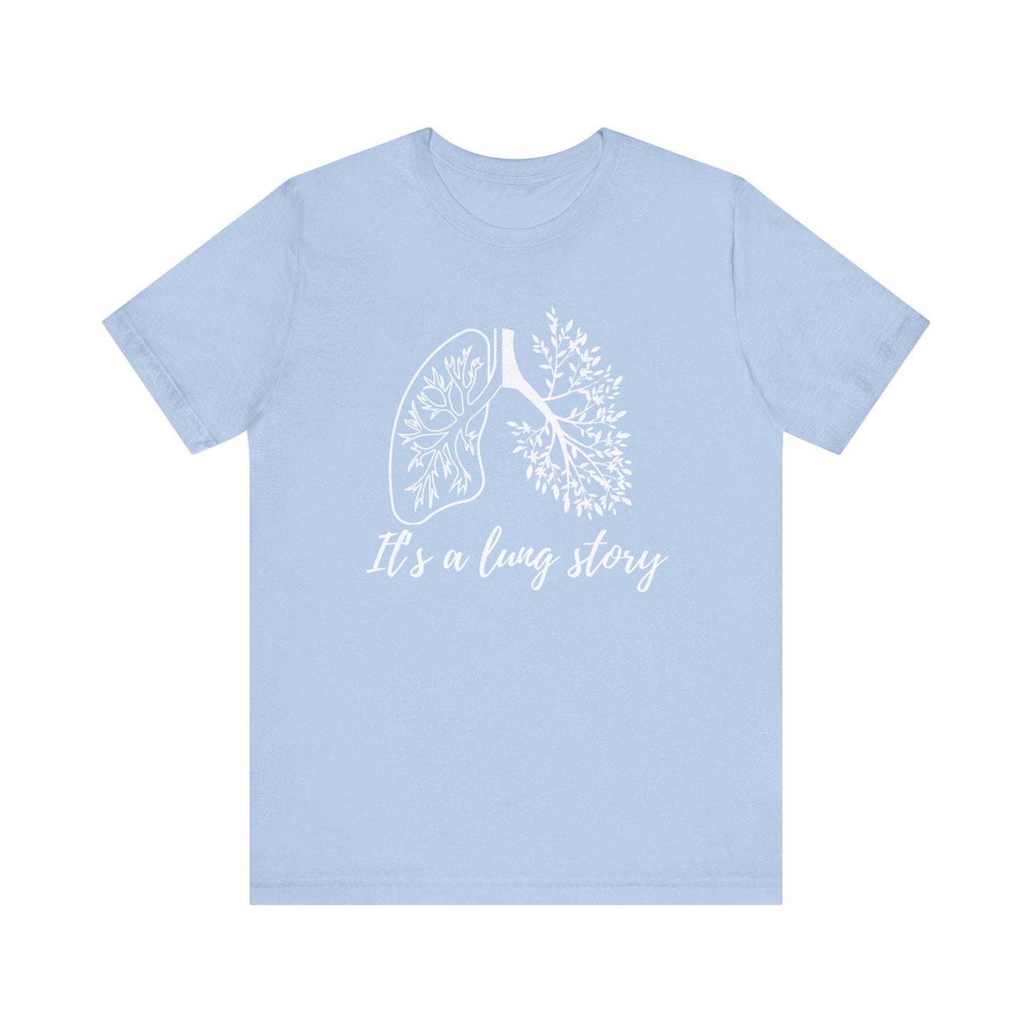 Lung Cancer T-shirt | It's a Lung Story (White) - House of VV