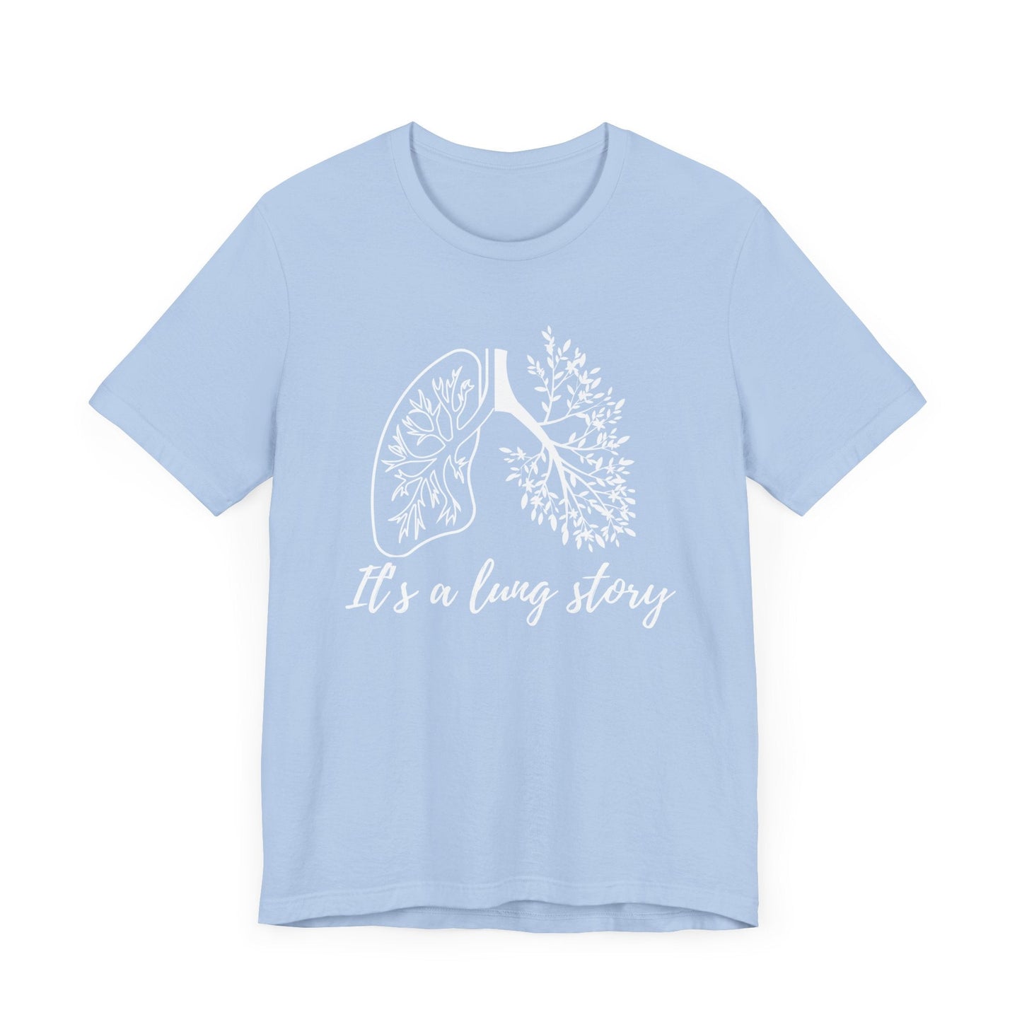 Lung Cancer T-shirt | It's a Lung Story (White) - House of VV
