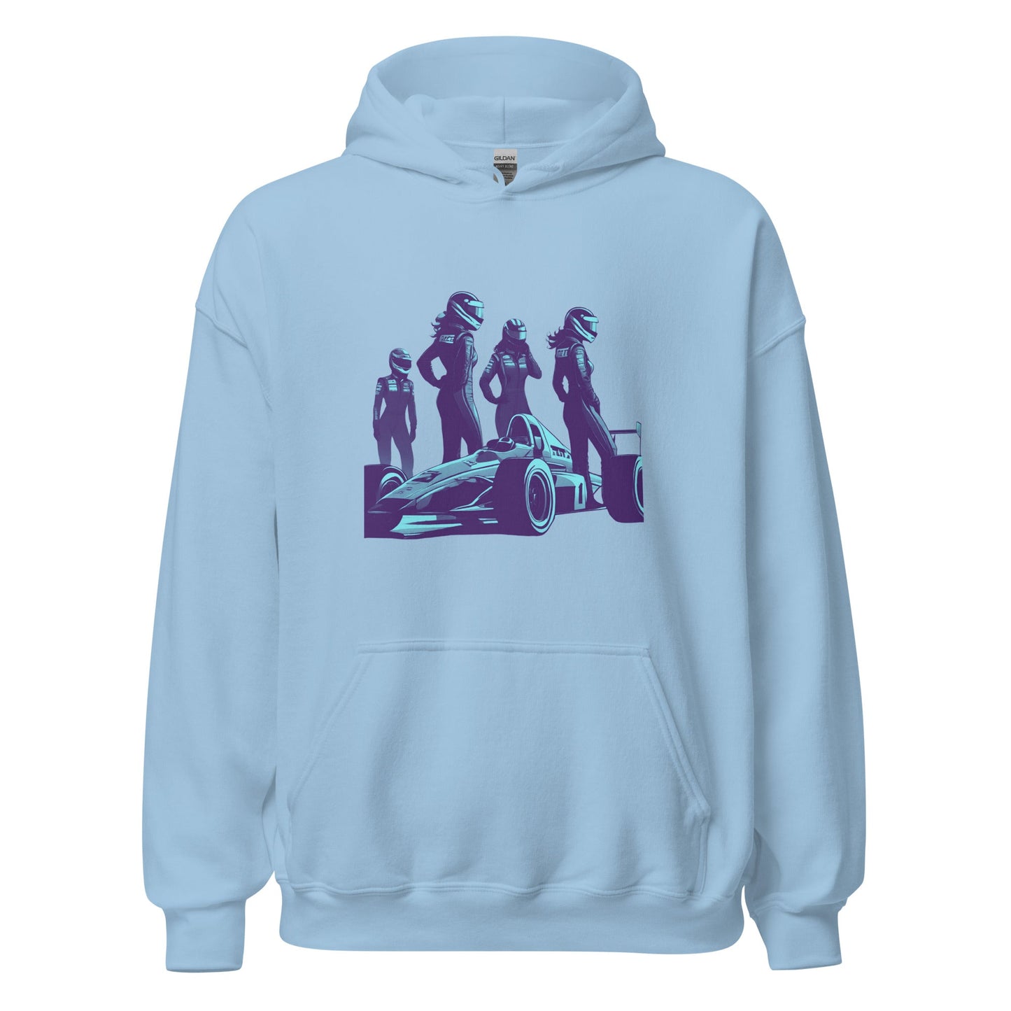 Racing Hoodie | Revved Up | Formula (Blue/Purple) - House of VV