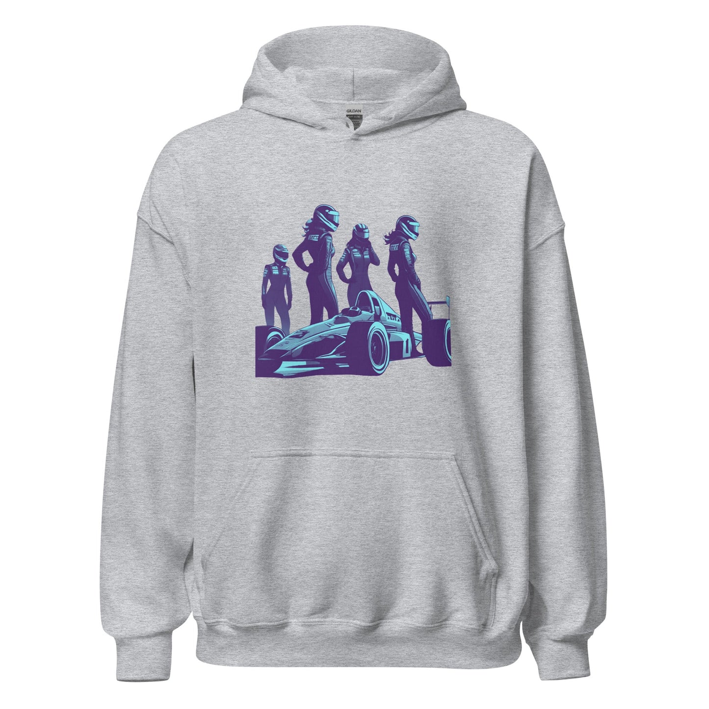 Racing Hoodie | Revved Up | Formula (Blue/Purple) - House of VV