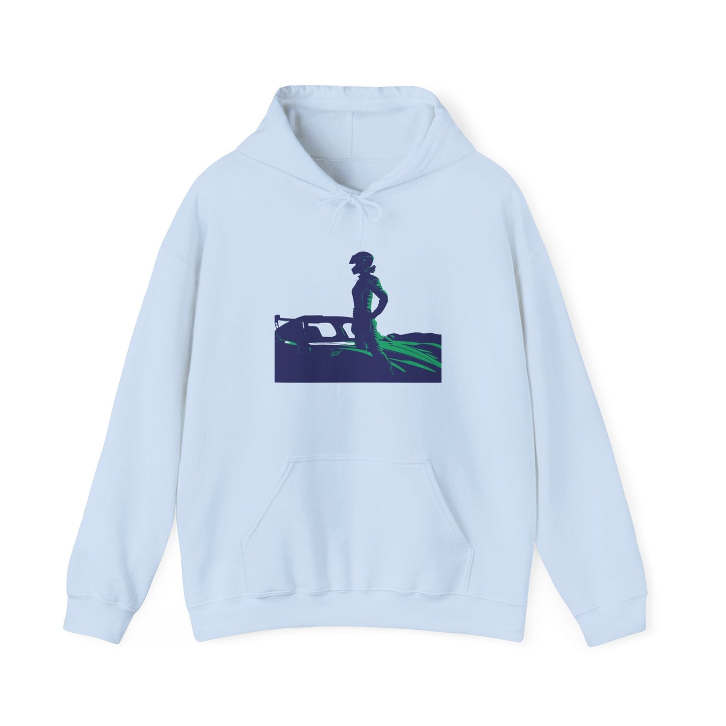 Racing Hoodie | Revved Up | Supercar (Blue/Green) - House of VV
