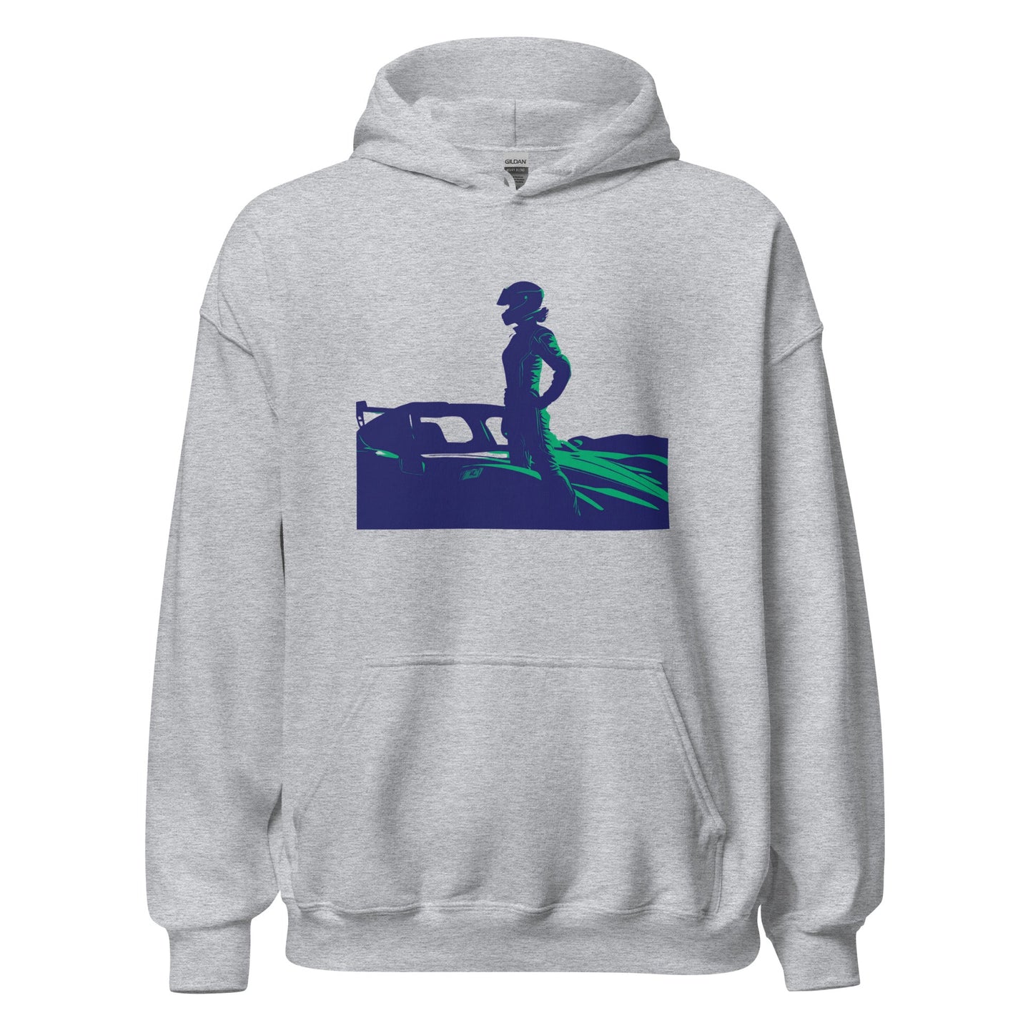 Racing Hoodie | Revved Up | Supercar (Blue/Green) - House of VV