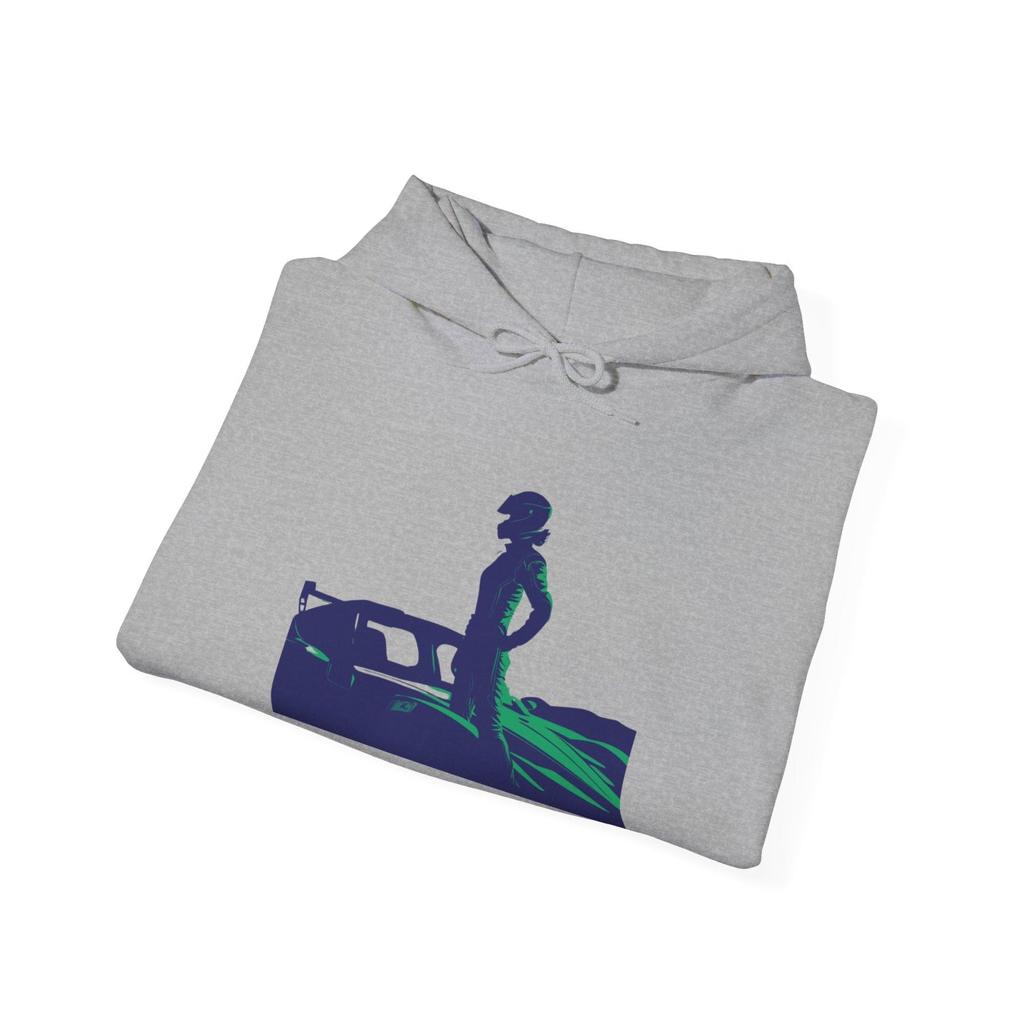 Racing Hoodie | Revved Up | Supercar (Blue/Green) - House of VV