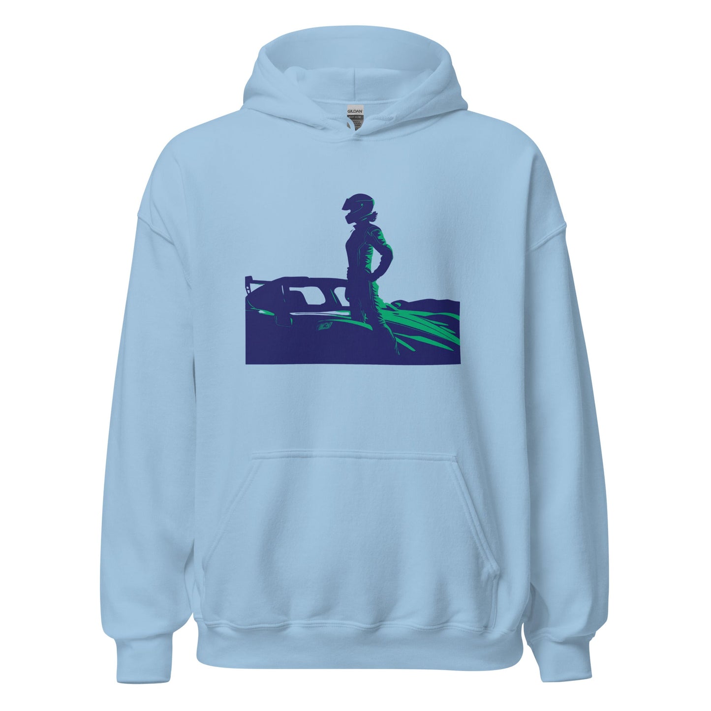 Racing Hoodie | Revved Up | Supercar (Blue/Green) - House of VV