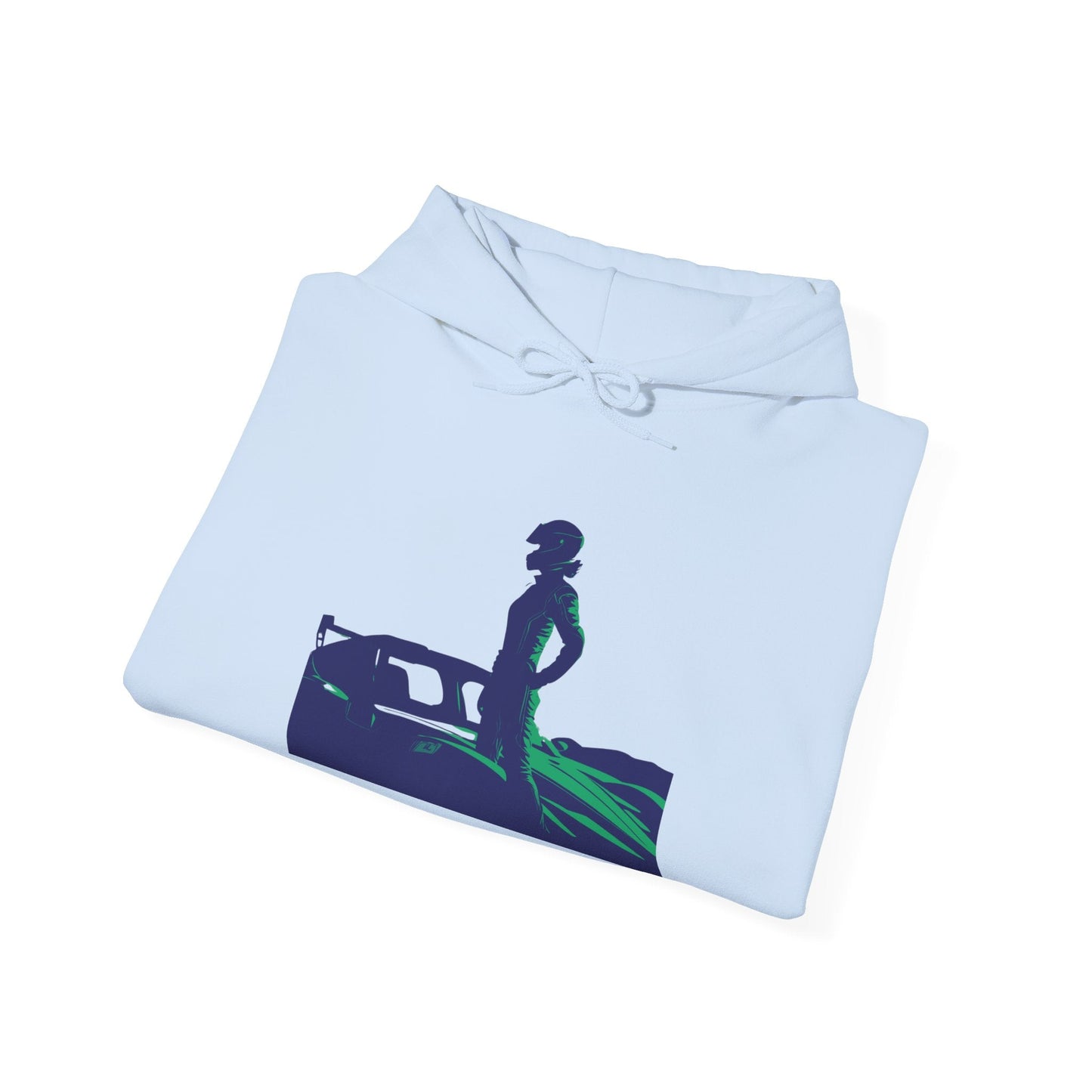 Racing Hoodie | Revved Up | Supercar (Blue/Green) - House of VV