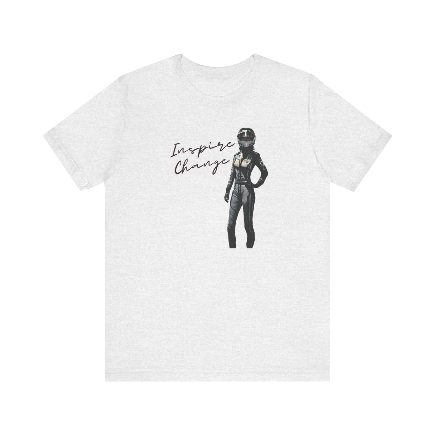 Women's Racing Car T-shirt | Revved Up | Inspire Change (Black/White) - House of VV