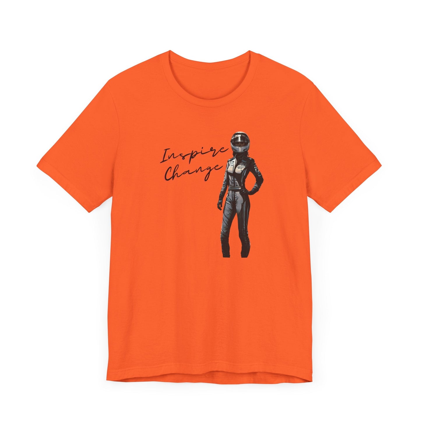 Women's Racing Car T-shirt | Revved Up | Inspire Change (Black/White) - House of VV