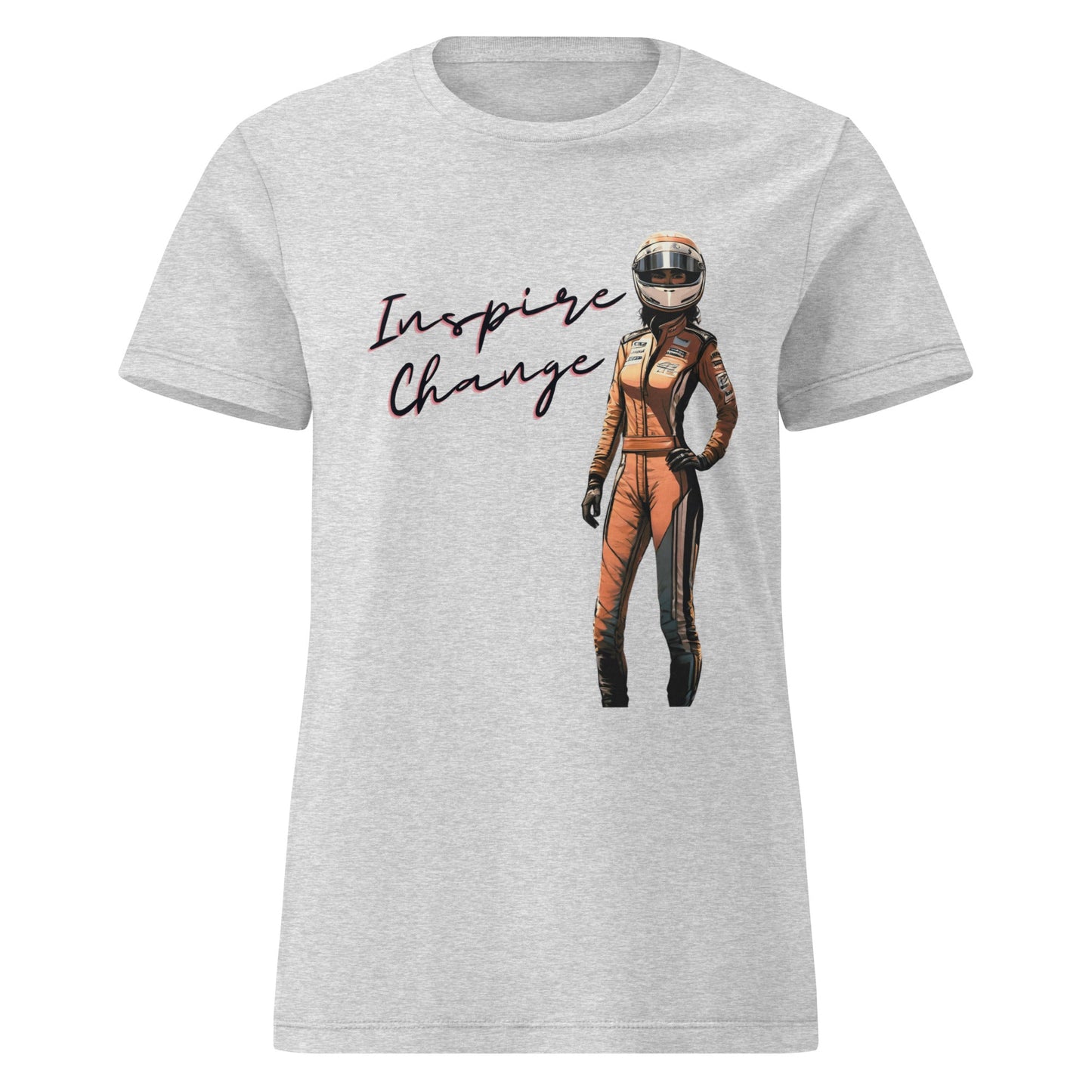 Women's Racing Car T-shirt | Revved Up | Inspire Change (Orange) - House of VV