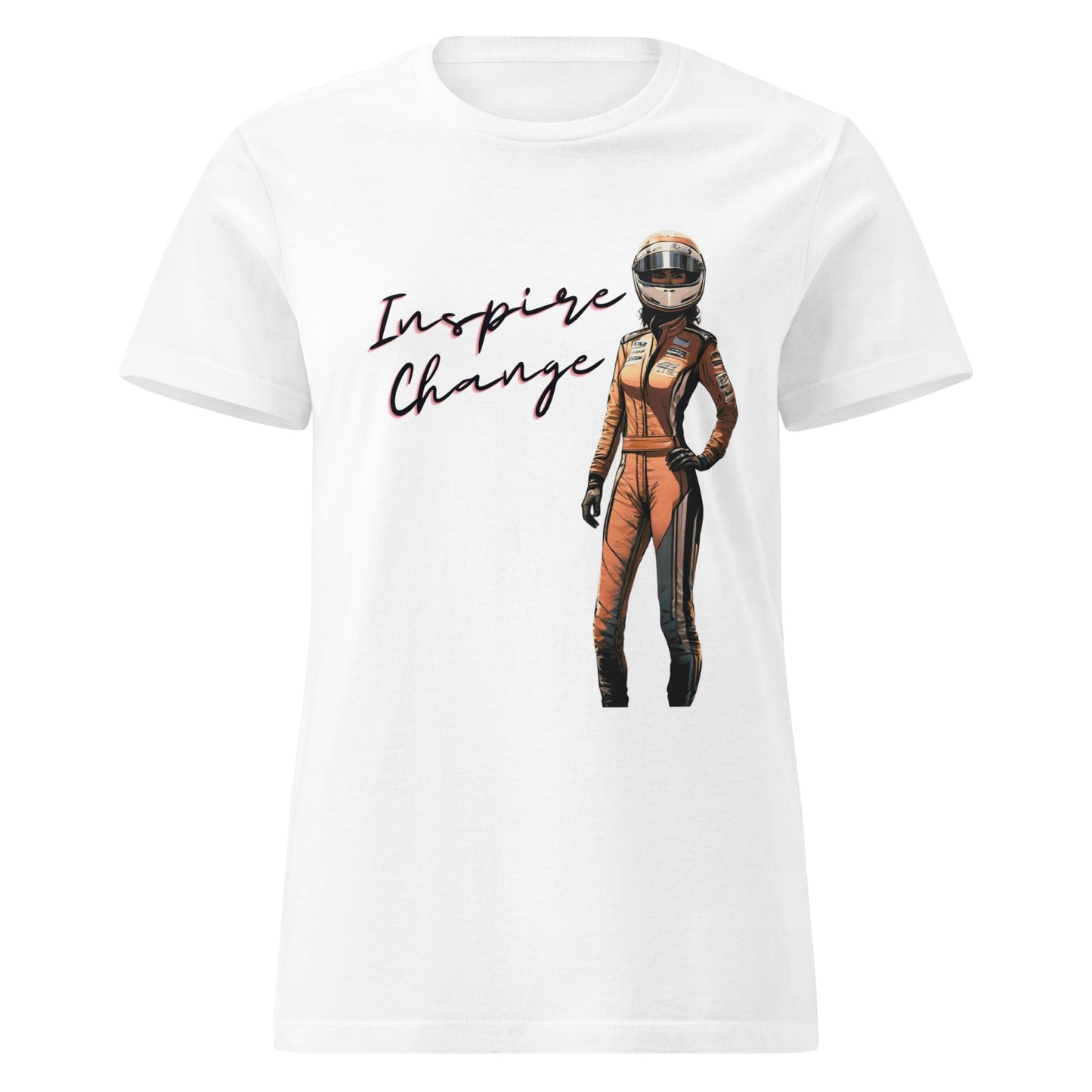 Women's Racing Car T-shirt | Revved Up | Inspire Change (Orange) - House of VV