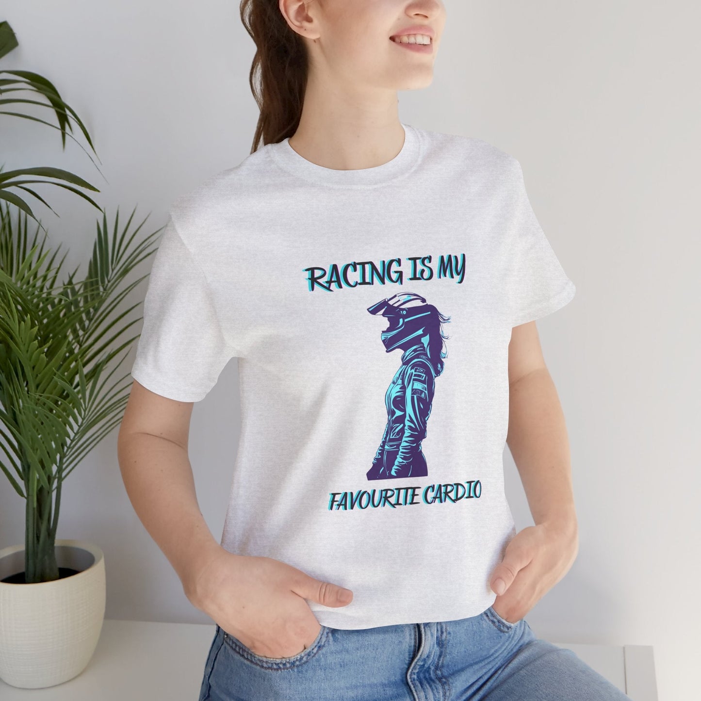 Women's Racing Car T-Shirt | Revved Up | Racing Cardio - House of VV