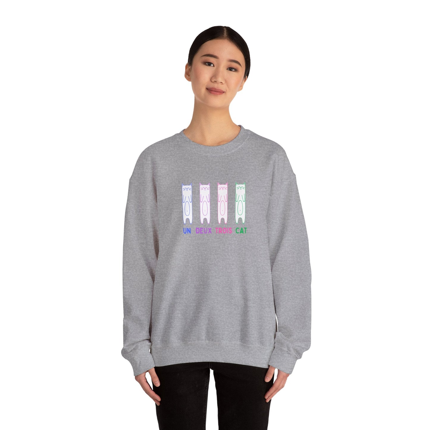 Cat Sweatshirt | Un Deux Trois Cat - House of VV