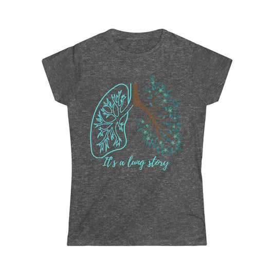 Lung Cancer T-shirt (Blue) - House of VV