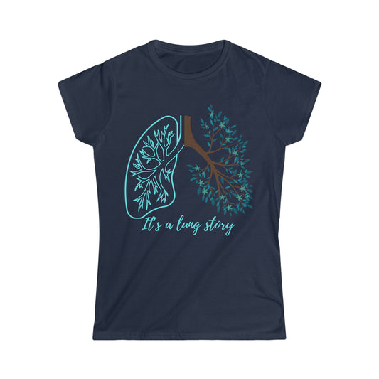 Lung Cancer T-shirt (Blue) - House of VV