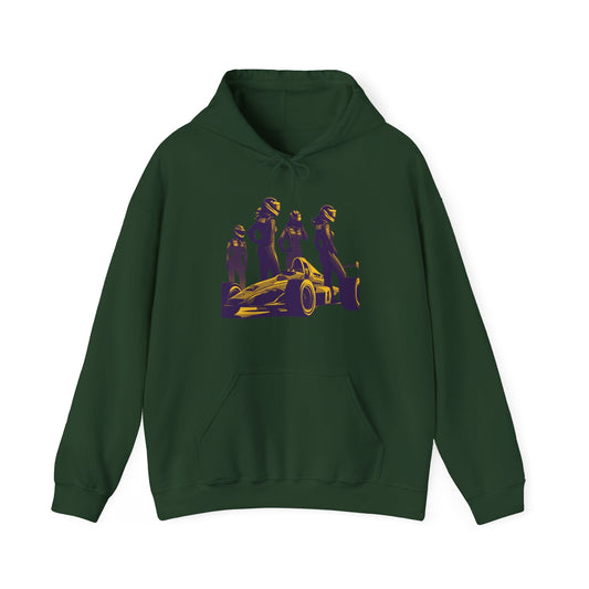 Racing Hoodie | Revved Up | Formula (Purple/Yellow) - House of VV