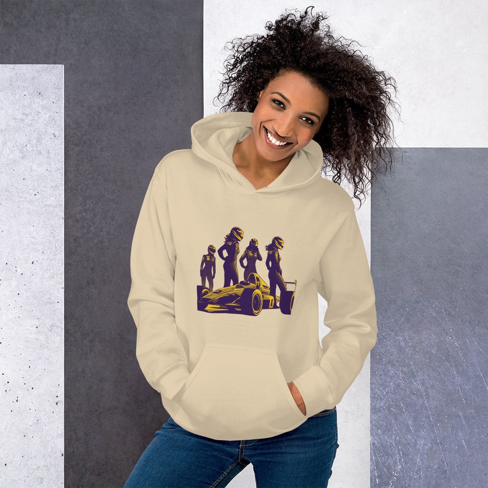 Racing Hoodie | Revved Up | Formula (Purple/Yellow) - House of VV