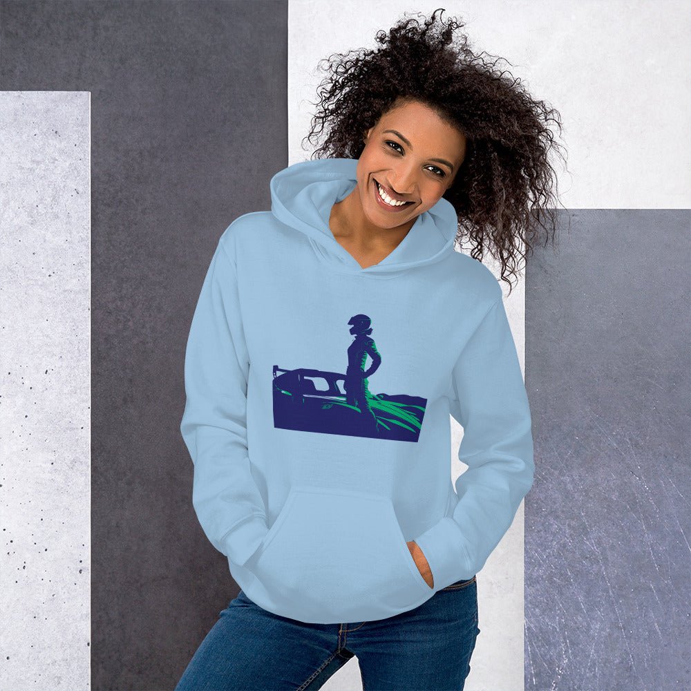 Racing Hoodie | Revved Up | Supercar (Blue/Green) - House of VV