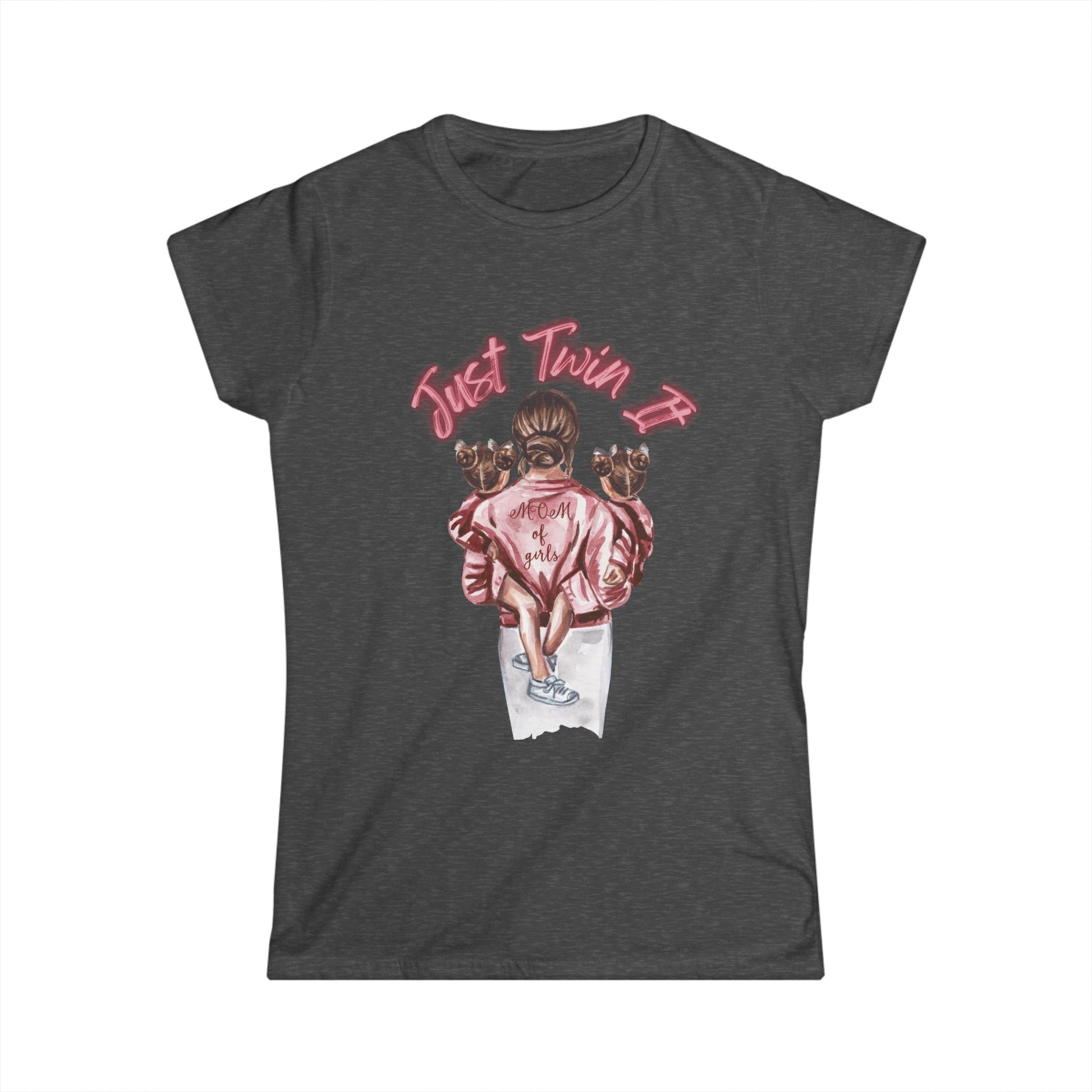 Women Twin Mom Shirt (Pink) - House of VV