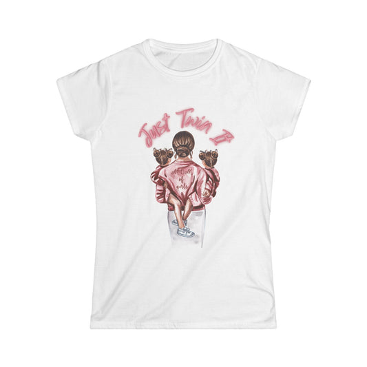 Women Twin Mom Shirt (Pink) - House of VV
