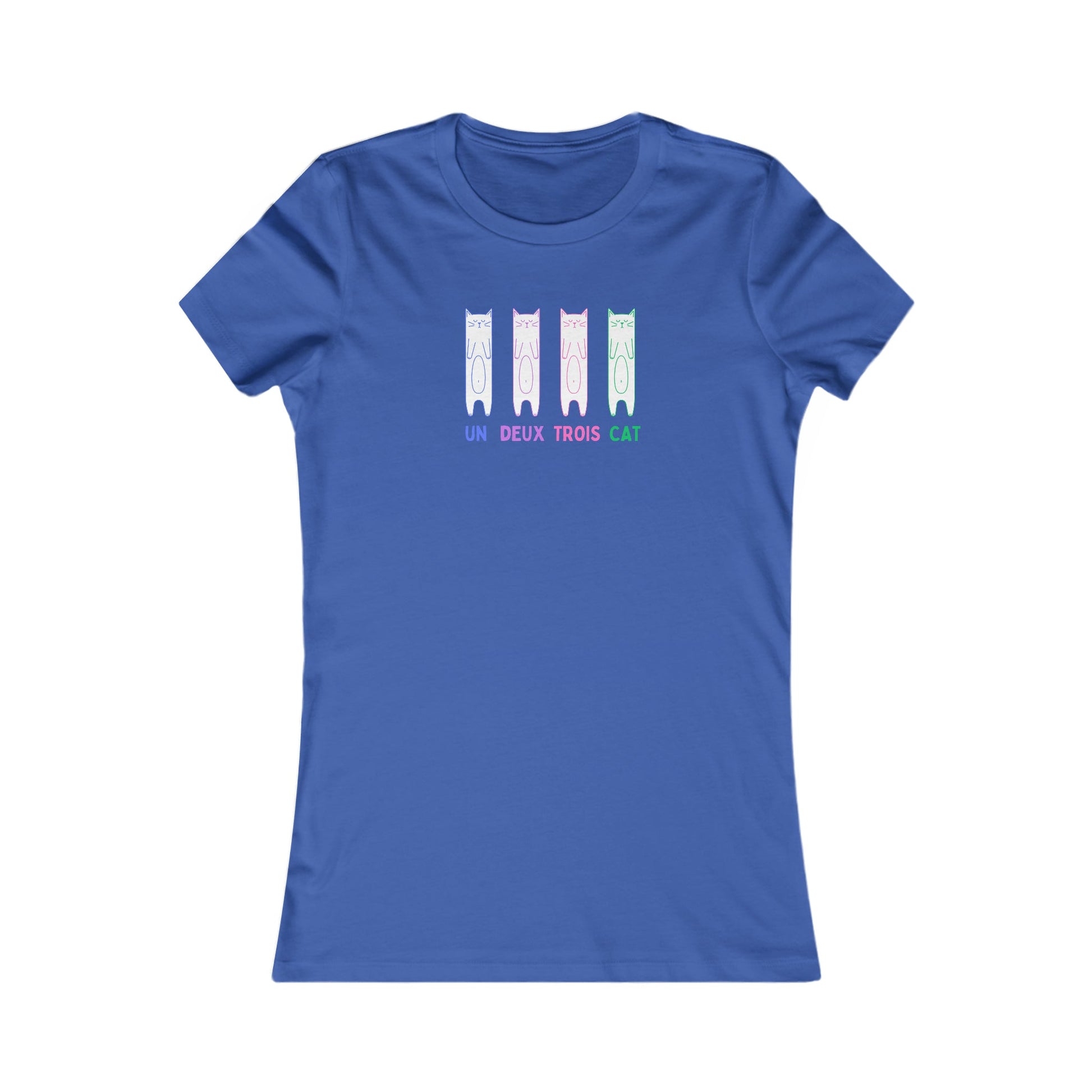 Women's Funny Cat Shirt | Un Deux Trois Cat - House of VV