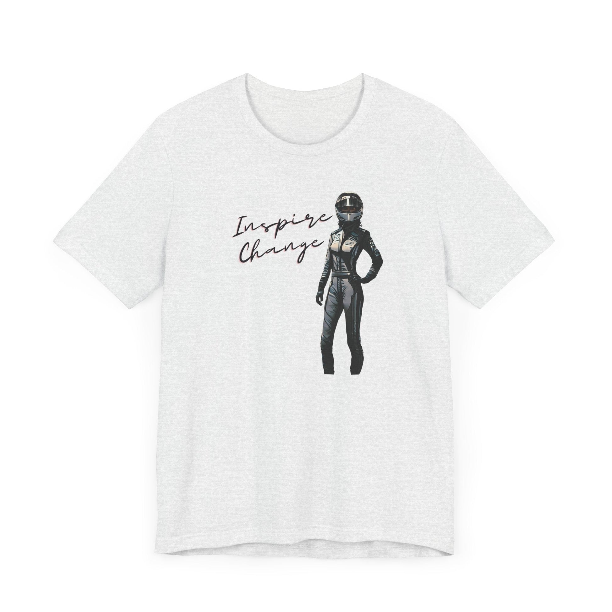 Women's Racing Car T-shirt | Revved Up | Inspire Change (Black/White) - House of VV