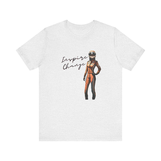 Women's Racing Car T-shirt | Revved Up | Inspire Change (Orange) - House of VV